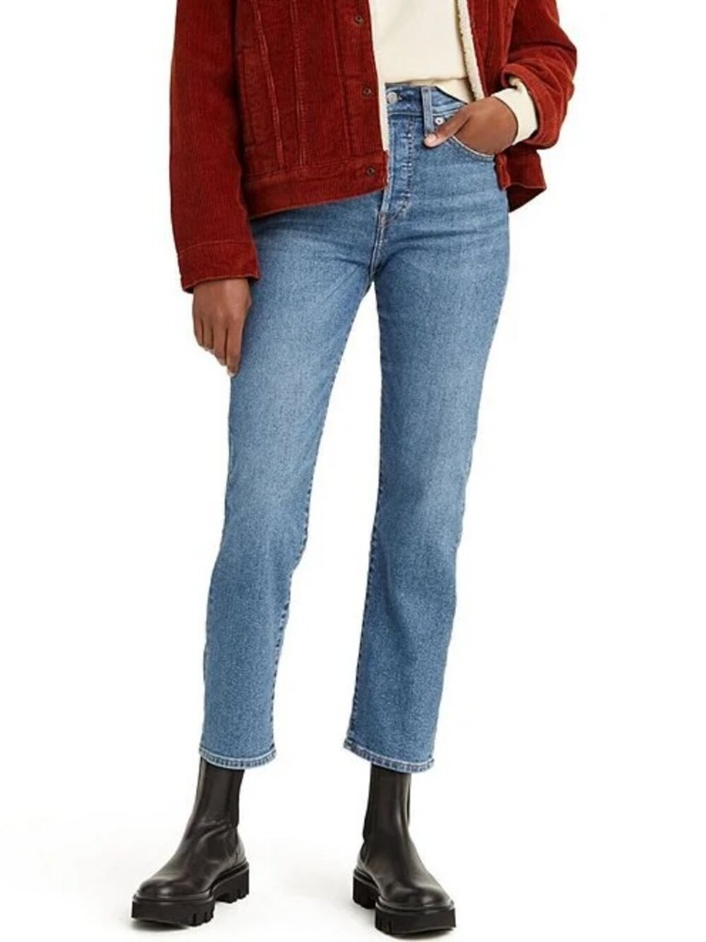 Levi's® Wedgie Fit Straight Leg Ankle Jeans